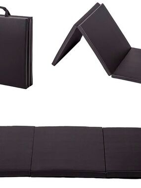 Foldable Black Gym/Exercise Mat